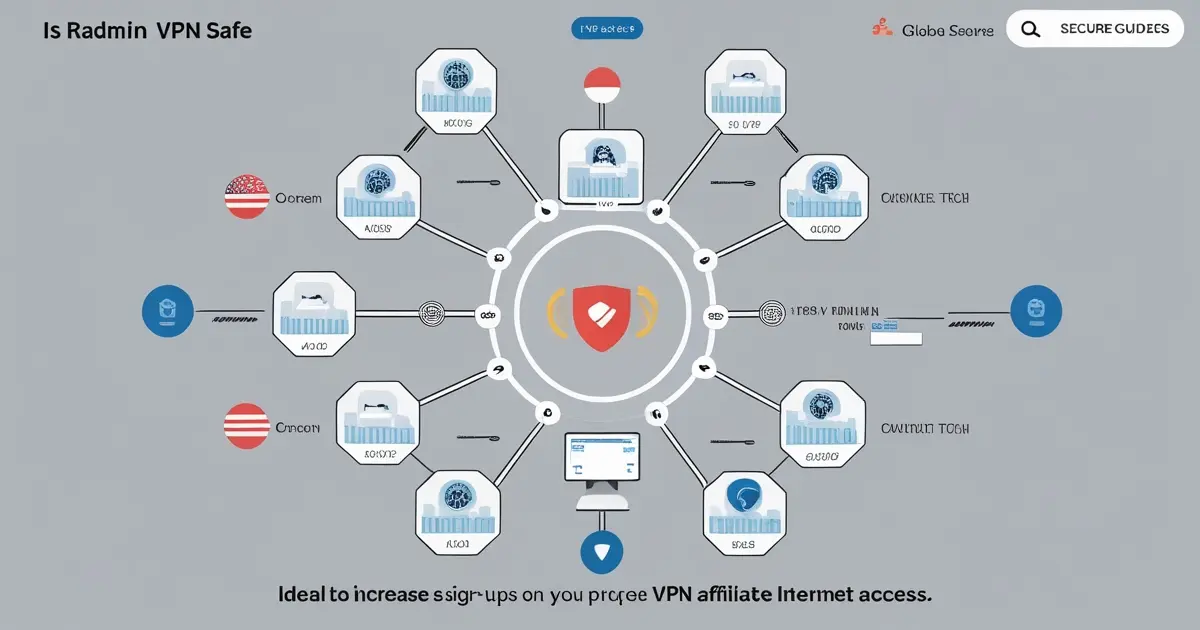Radmin VPN security test results dashboard showing DNS leak and IP leak test outcomes 2026