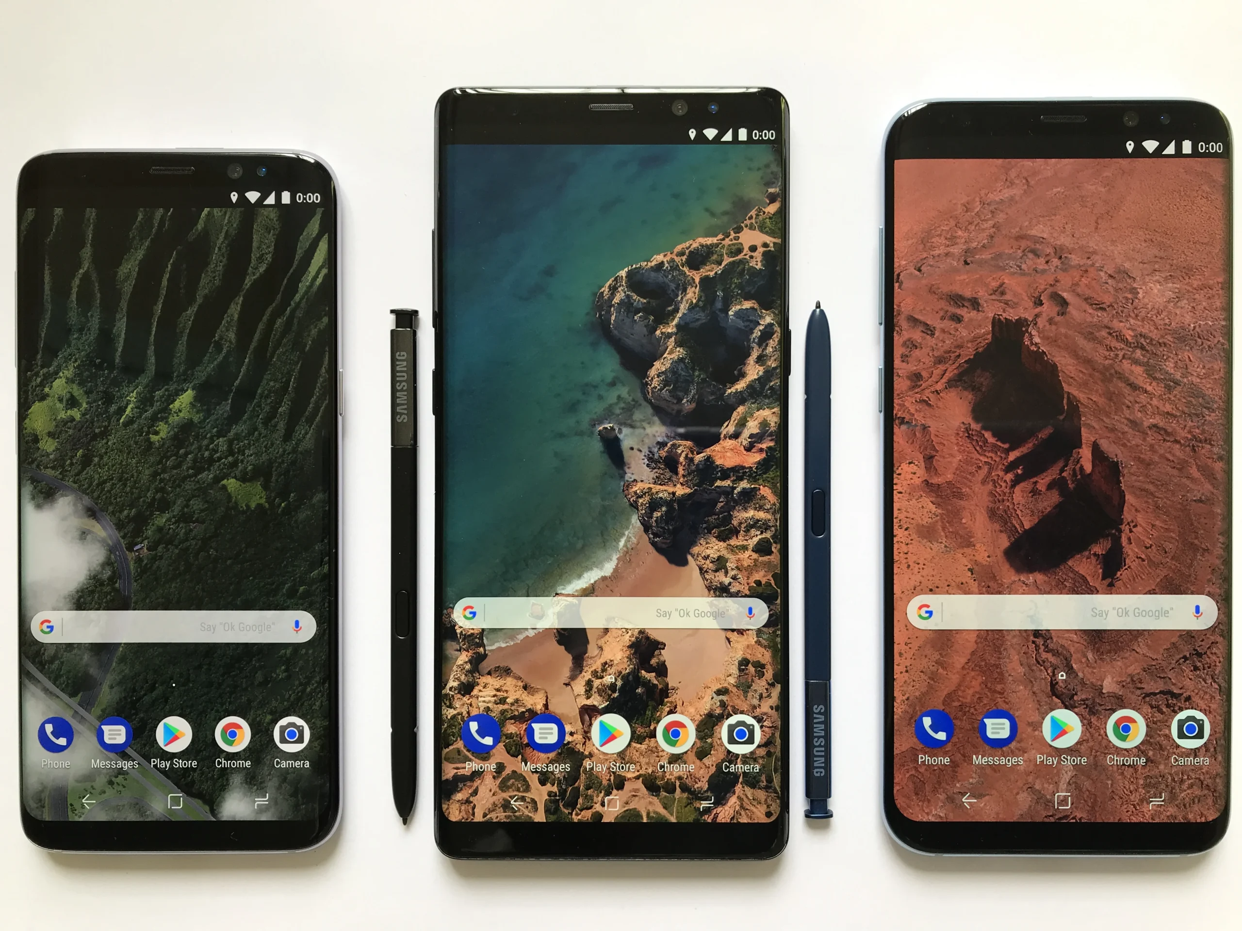 Multiple Android smartphones, representing the range of devices avast antivirus for android supports
