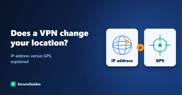 Illustration comparing IP address geolocation with GPS positioning